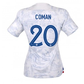Lacne Ženy Futbalové dres Francúzsko Kingsley Coman #20 MS 2022 Krátky Rukáv - Preč